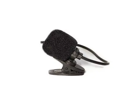Microfone de lapela para radio-guia 