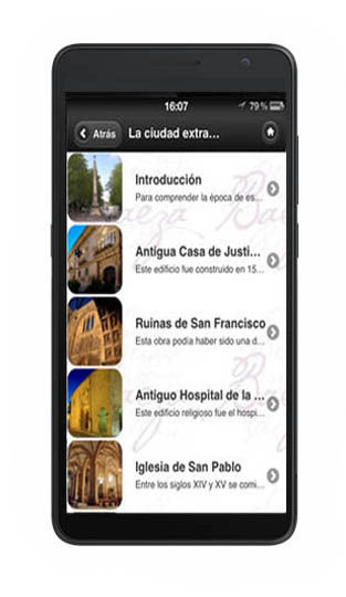 Audio guía AG95: pontos de interesse