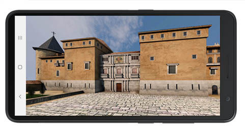 Recriação histórica de um edifício para o audio-guia AG95